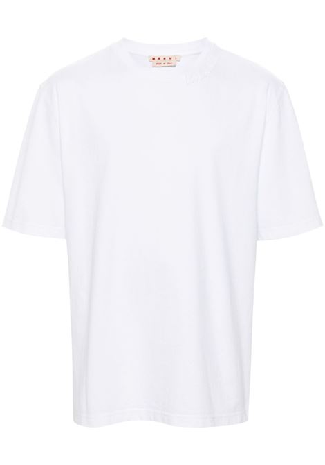 crewneck t-shirt man white MARNI | HUMU0287X0 UTC40600W01